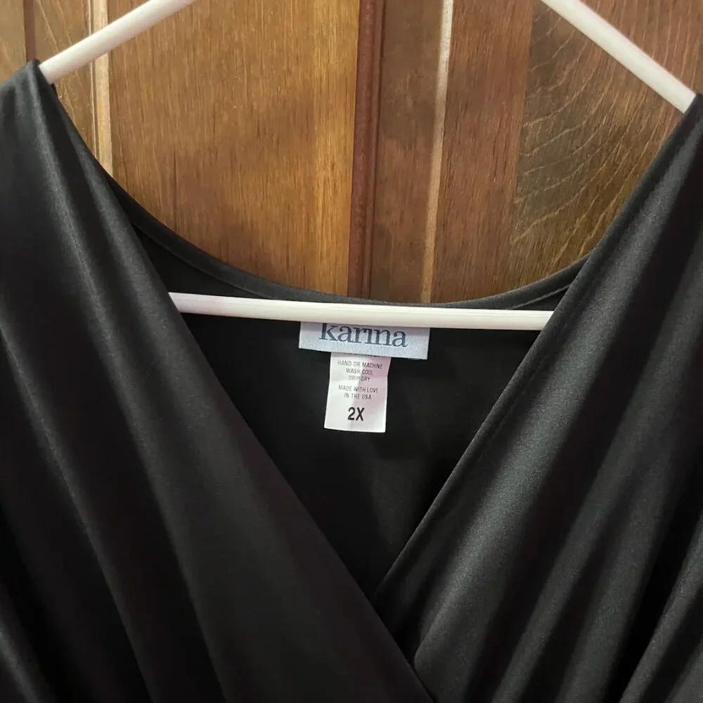Karina Black Margaret Dress Size XXL 2X - Picture 2 of 4